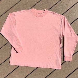 Urban Outfitters BDG coral pink long sleeve crew neck/mock neck shirt